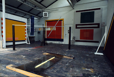 Work being set up for Falmouth School of Art Diploma Show 1972_David Manley